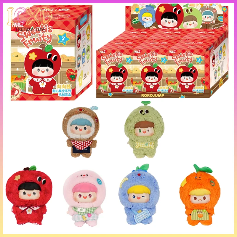 

Подлинная глухая коробка Fansz с мясным соусом, игрушки, серия Sweetheart Fruit Treasure, плюшевый дизайн, плюшевая игрушка, брелок, рюкзаки, подвески, подарок