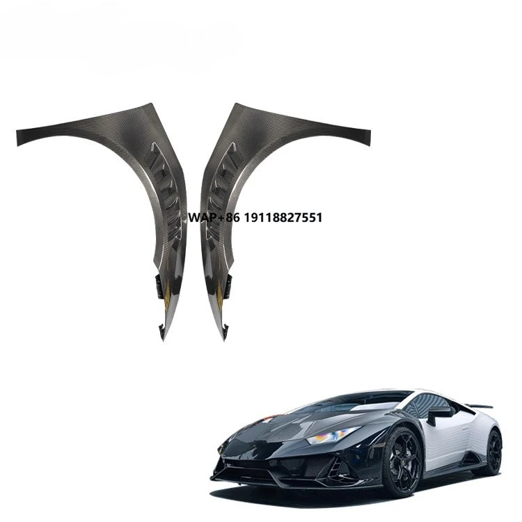 BK Tuning Huracan LP580 LP610 Upgrade V Style Body Parts Dry Carbon Front Side Fenders for Huracan Front Fenders