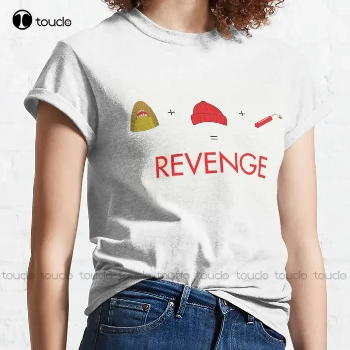 An Exercise In Revenge Team Zissou Life Aquatic Classic T-Shirt Tshirt For Men Cotton Outdoor Simple Vintage Casual Tee Shirts