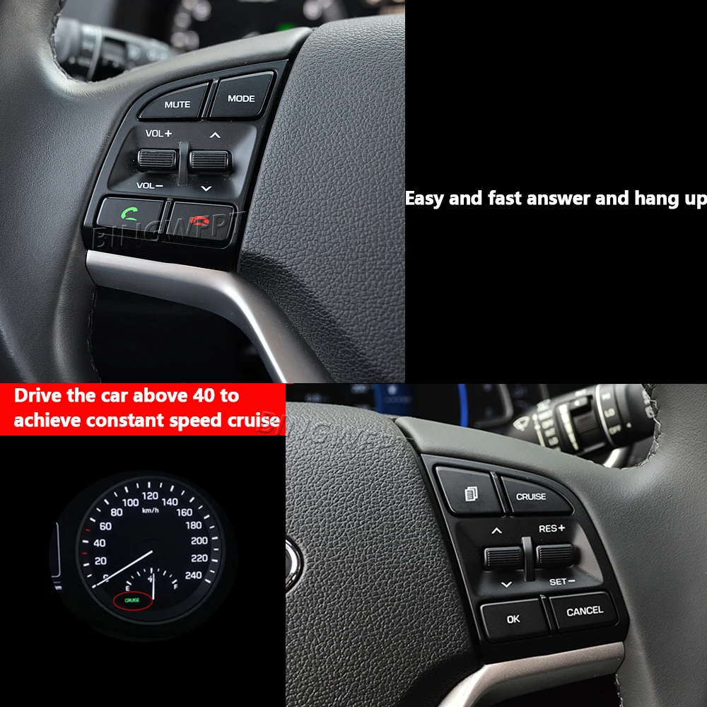 96710D3500 Steering Wheel Remote Control Switches For Hyundai Tucson 2016-2019 Volume AdjustButton Bluetooth Button Music Switch