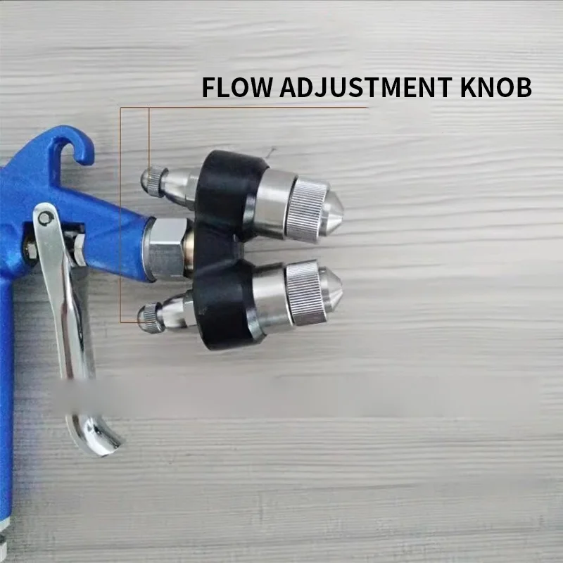 

Double Nozzle Spray Gun Good quality Nanometer HVLP Sprayer Paint Spray Tool Air Compressor Two-Component Nozzle Double Head