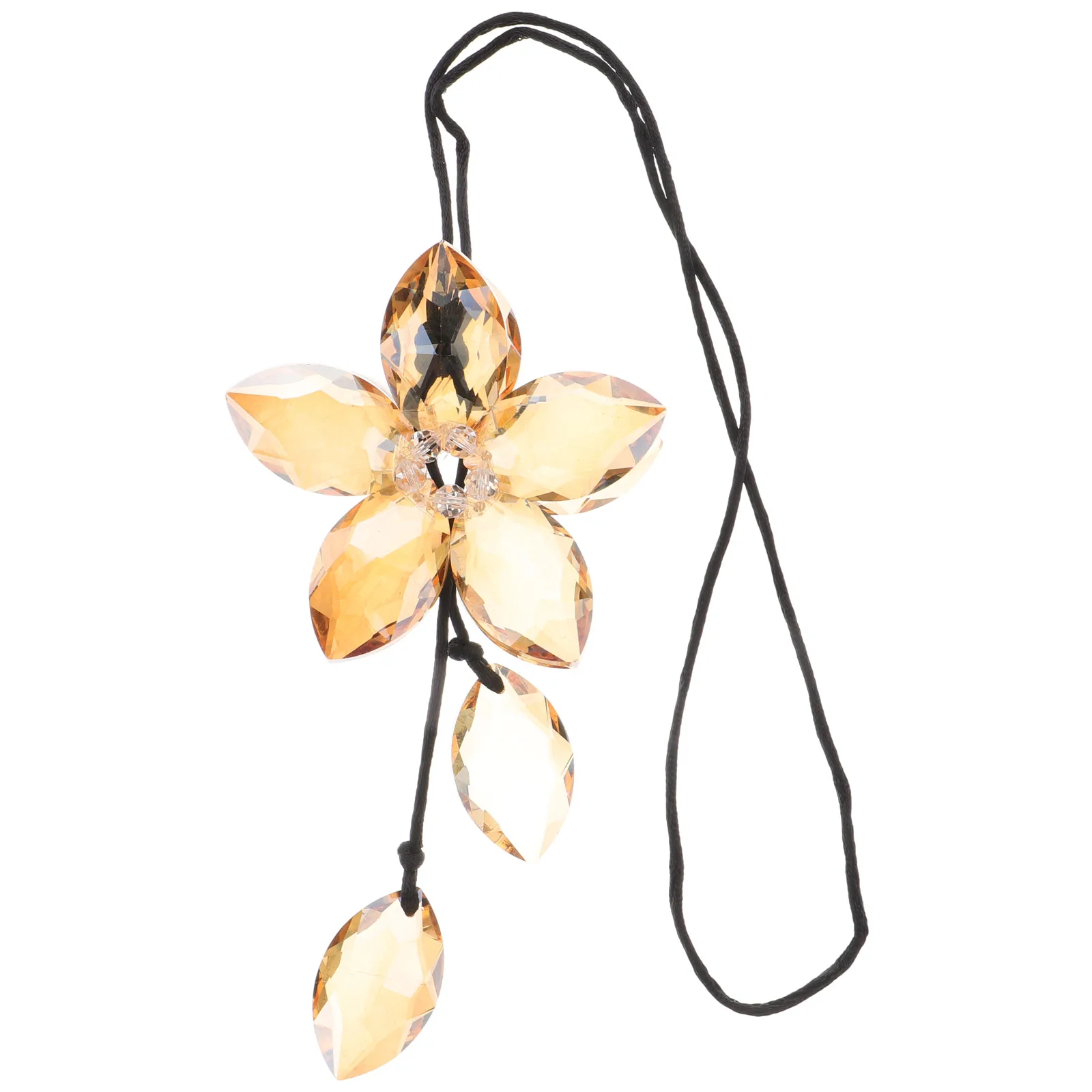 

1Pcs Rearview Mirror Car Hanging Crystal Pendant Gold Rhinestone Heart Ornament Crystal Pendant for Car Interior