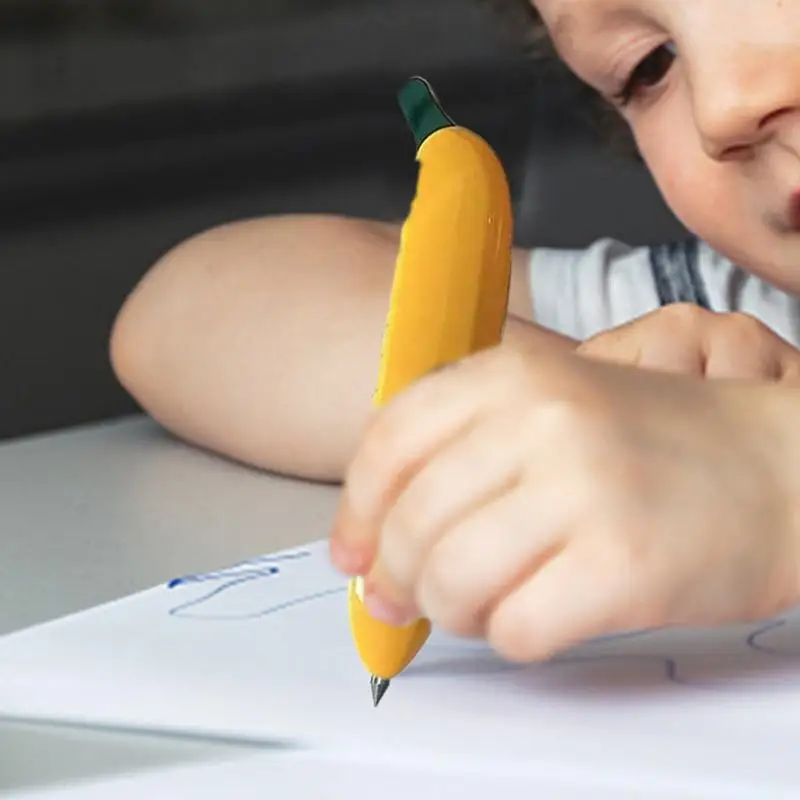 Шариковые ручки с фруктами, черные чернила, ручки для письма с героями мультфильмов, портативные шариковые ручки, милые детские ручки для дома, класса, школы, работы