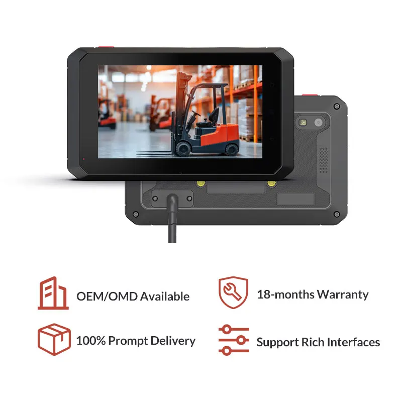 Industrial 5-Inch Embedded Computer with Android 12.0 4G/WiFi/GPS for Forklift Safety Management in Stock