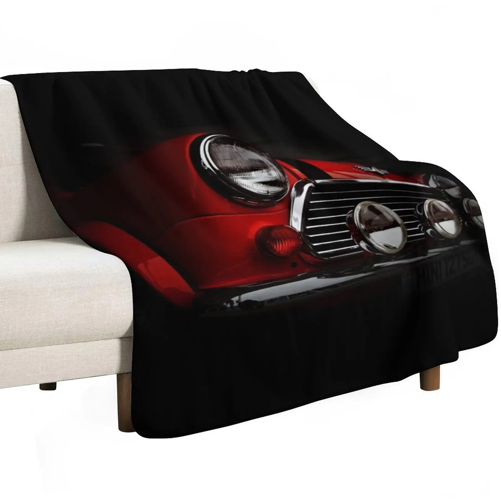 Mini Rally Throw Blanket Sofas Shaggy Furrys Soft Plaid Moving Thin Blankets