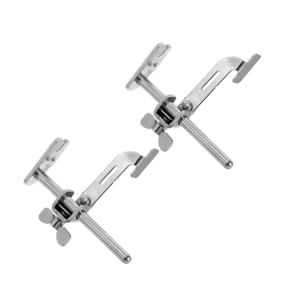 

2pcs Sewing Positioning Tools Heavy Duty Metal Seam Guide Ruler for Straight Curved Stitching Durable Sewing Machine Accessory