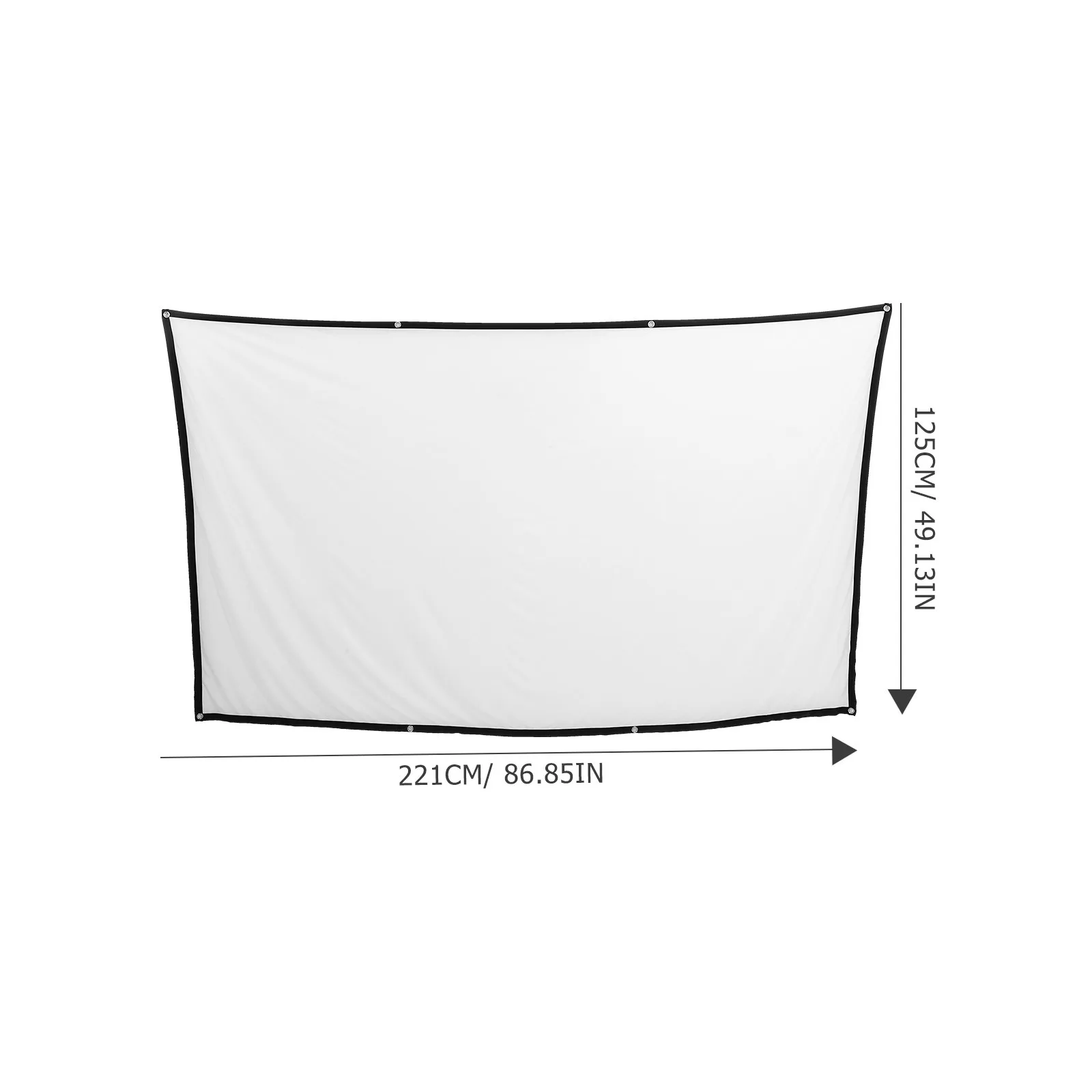 100 Inch 16:9 Portable Foldable Projector Screen High Quality Polyester Material Compact Easy Carry Use Indoor Outdoor