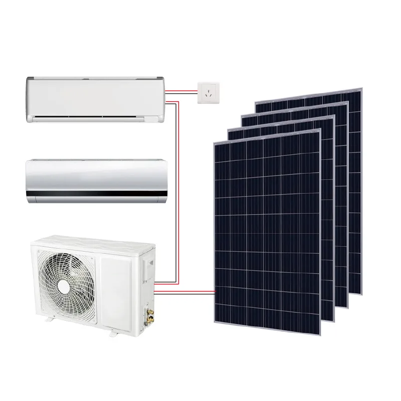 

AC/DC Hybrid Solar Inverter Air Conditioner 100% Solar Powered Home Cooling Unit
