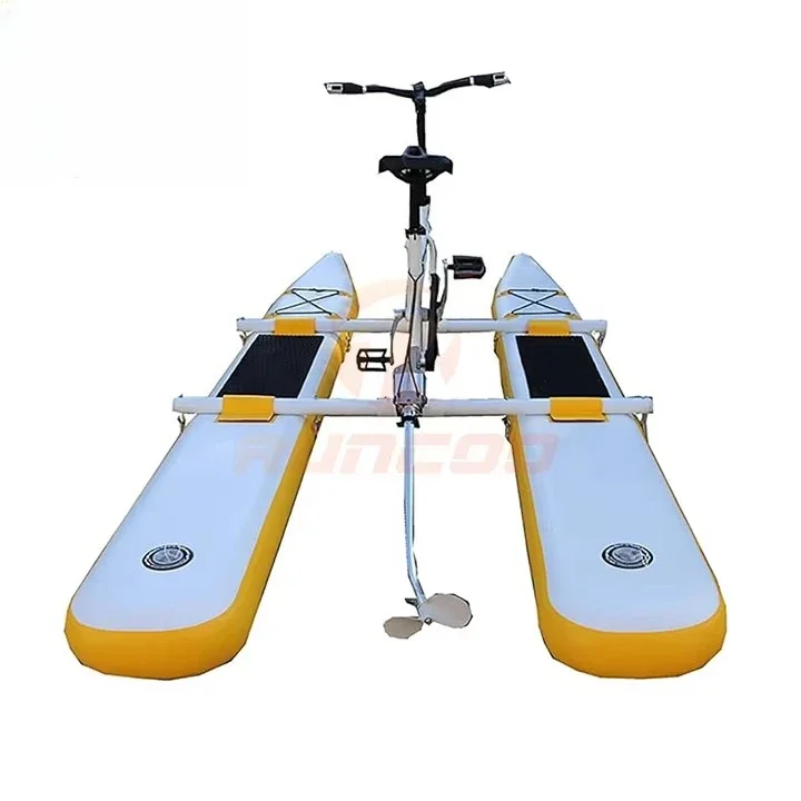 New Design Inflatable Single Water Bike Pedal Boat Floating Bicycle Water Bikes for Sale