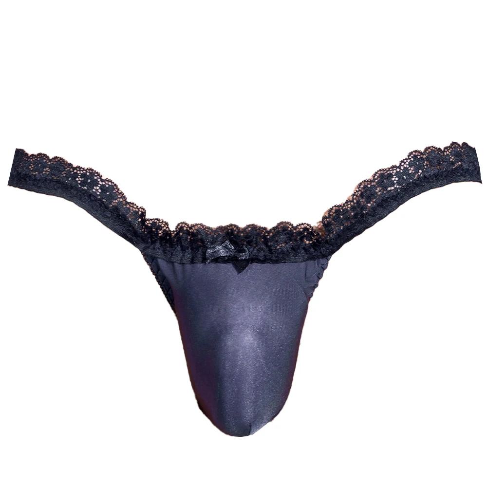 

Мужские трусы с кружевным поясом, сексуальные, с анатомическим мешочком, низкой посадкой, высокоэластичные, соблазнительные, шелковистые, ультратонкие, эротическое белье