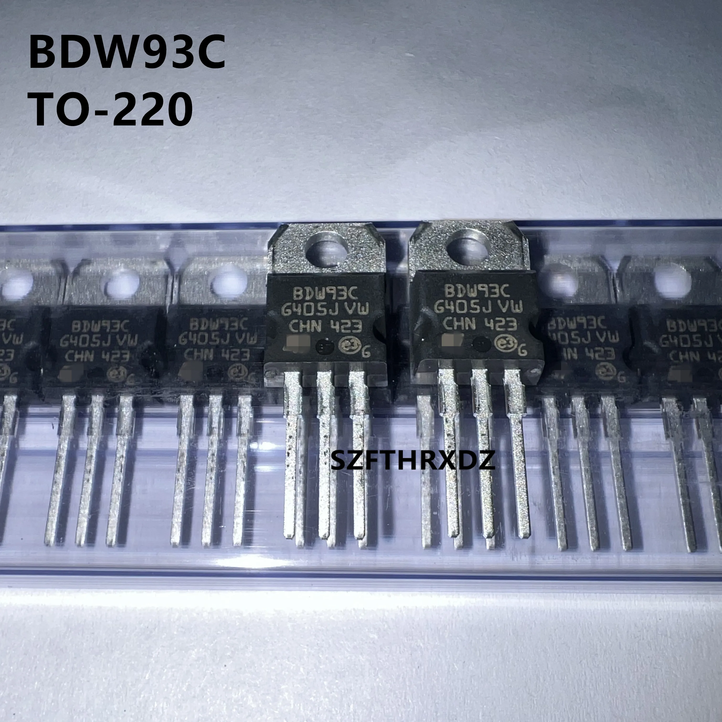 10pcs  100%  New Imported Original  BDW93C BDW93 TO-220 High Power Darlington Transistor 100V 12A