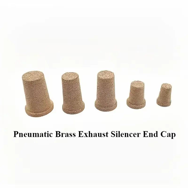 Pneumatic brass exhaust pagoda silencers Cap M5 1/8 