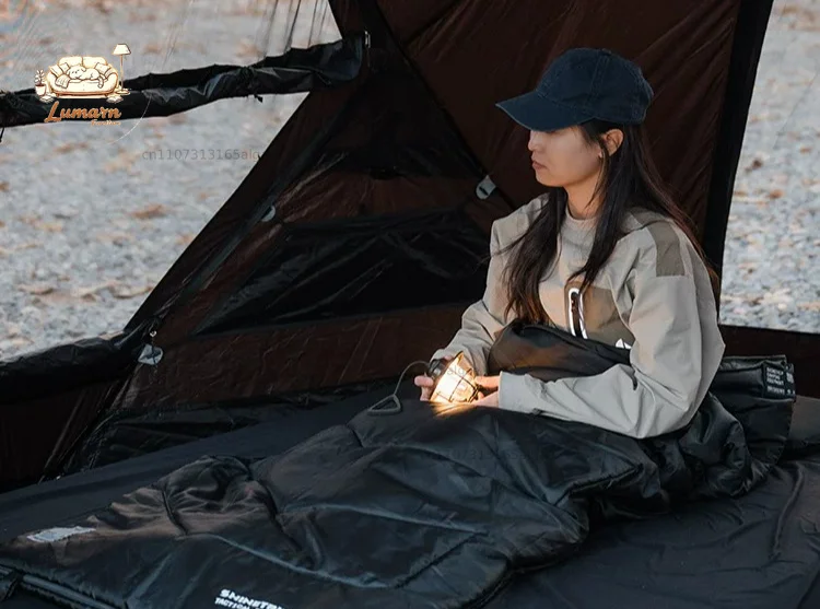 Seal Sleeping Bag Adult Outdoor Camping Four Seasons Universal Portable Quilt Dual-purpose Office Lunch Break Car
