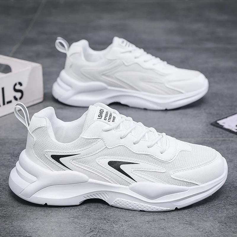 Men's sports casual shoes four season new breathable lightweight soft-sole outdoor running shoes fashion students speed sneakers