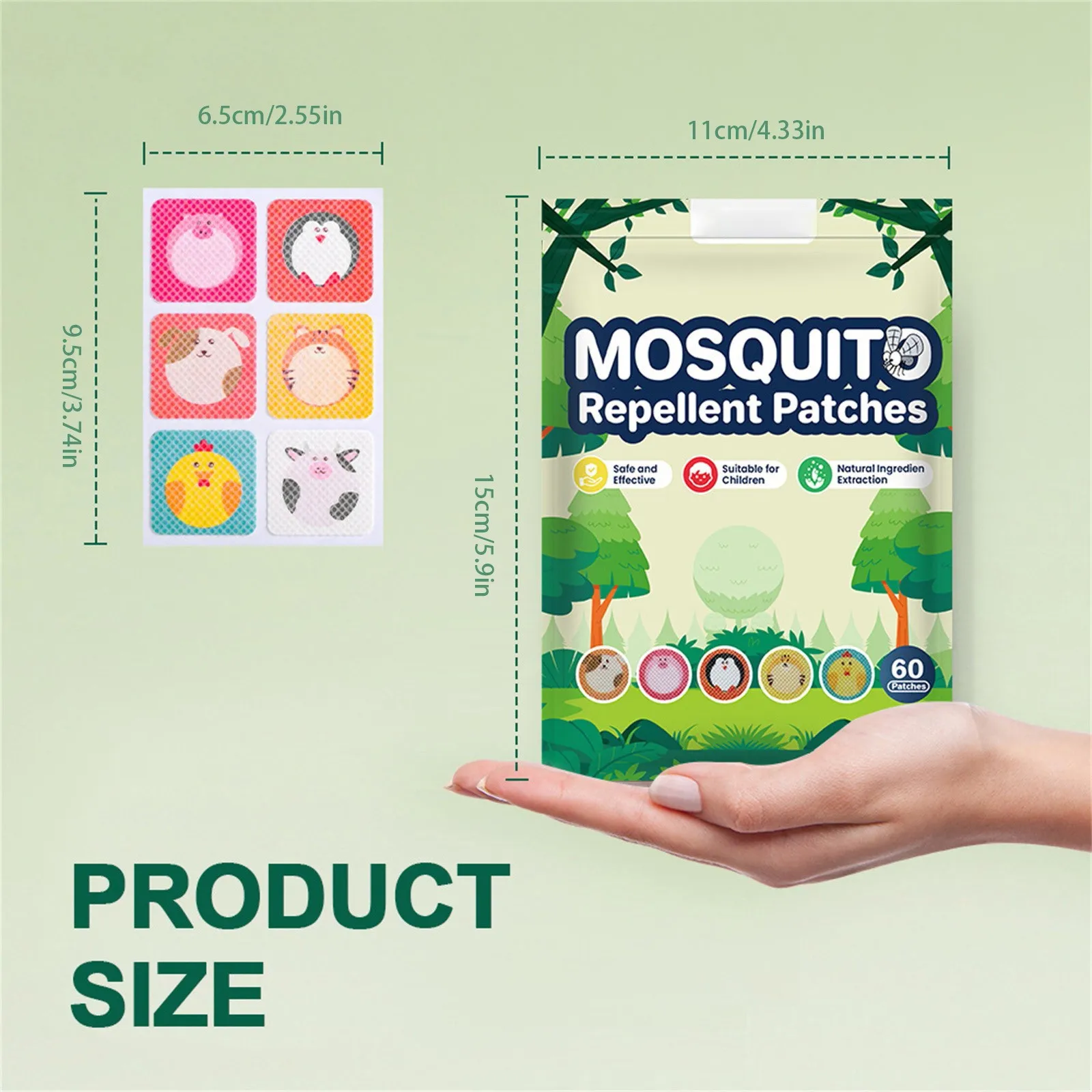 Mugwort Mosquito Summer Outdoor Children's Summer Itching Agent, Skin Agent, Mosquito Bites ,Gentle Fresh Aroma For Children