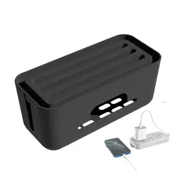 Cord Organizer Desk Sturdy Cord Storage Box Cable Organizer Dustproof Storage Box Large Capacity Cord Management And Hider Box