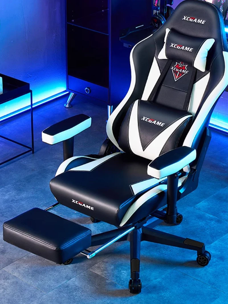 

Ergonomic Recliner Office Chair PU Leather Footrest Esports Computer Office Chair Work Study Silla Gamer Office Furniture LVOC