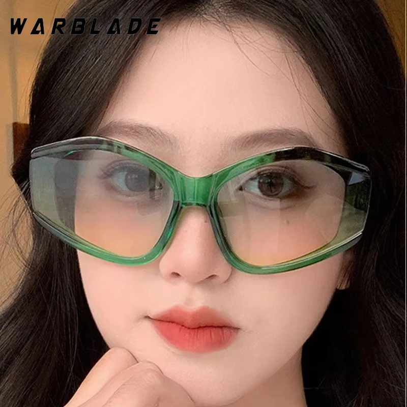 New Y2K Oval Cat Eye Sunglasses Future Brand Designer Sun Glasses Women Men Summer Traveling Outdoor Sports Shades UV400 Очки