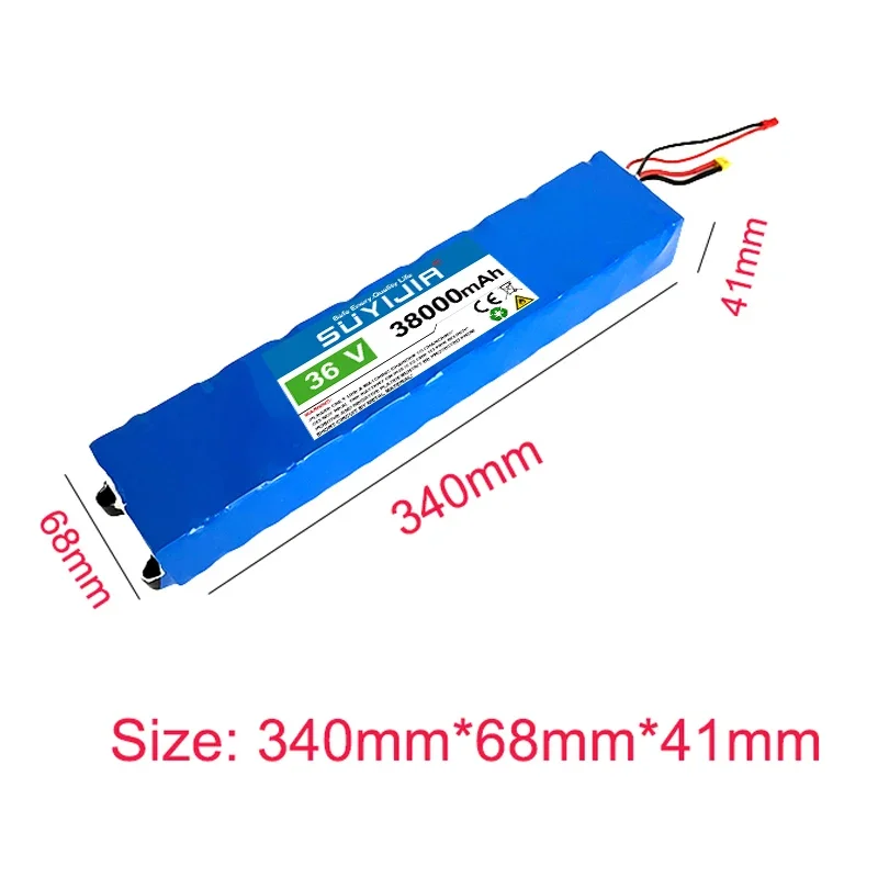 New 18650 10S3P Rechargeable Battery Pack 38Ah 36V Large Capacity Power Battery for Xiaomi M365 Electric Scooter 42V 2A charger