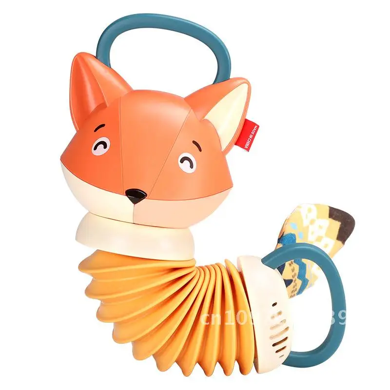 Fox accordion caterpillar baby early education simulation instrument music soothing toy hand eye coordination ability