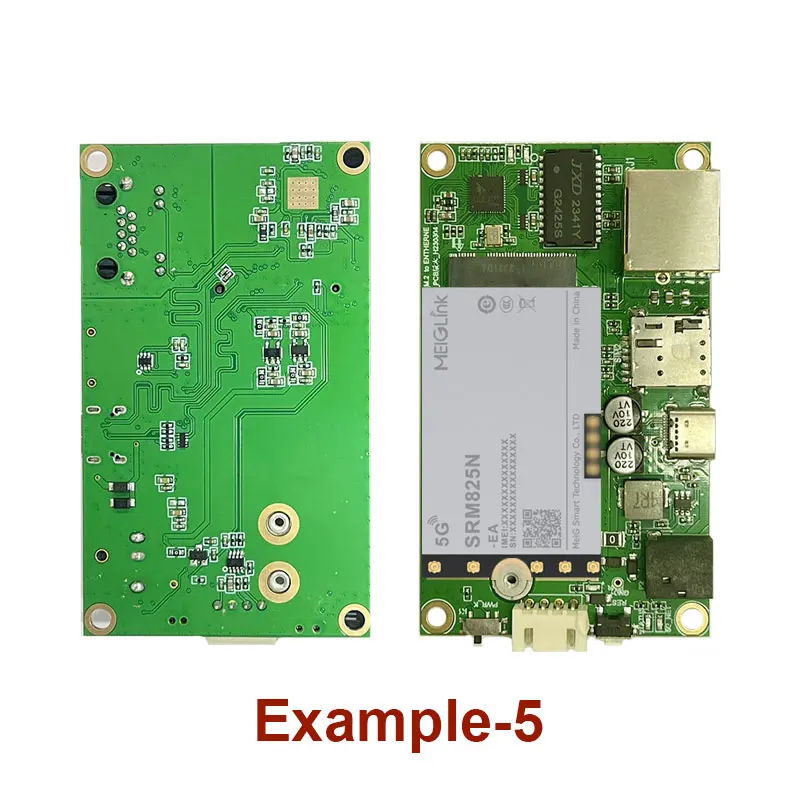 M.2 - TYPE-C 3.0 Ethernet kartı Quectel, SIMCom, Fibocom M.2 5G modülünü destekler