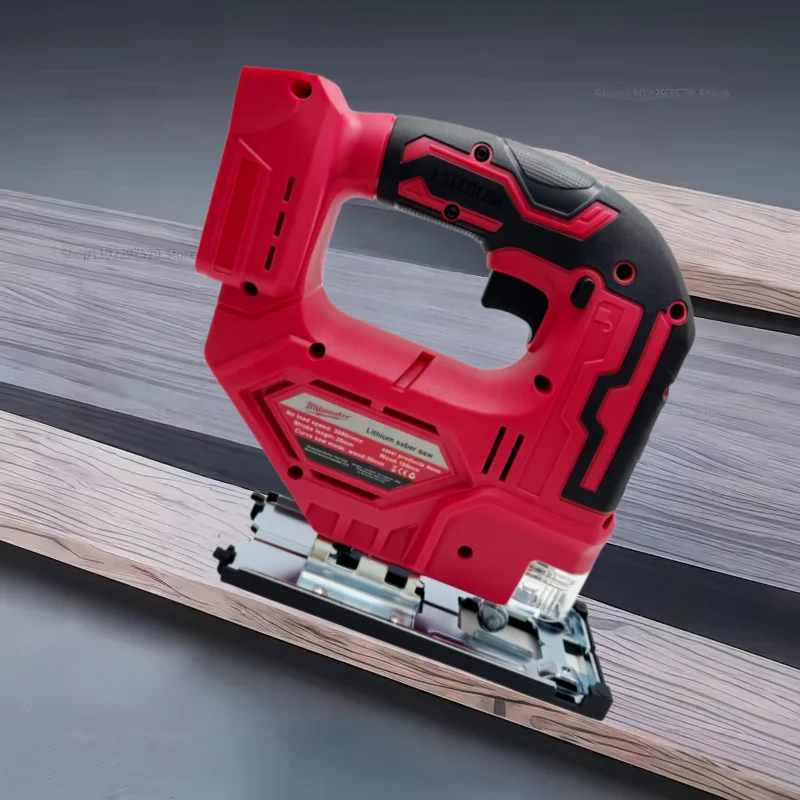 เลื่อยจิ๊กซอไร้สาย Milwaukee 3000RPM Brushless Curve Saw เครื่องมือไฟฟ้าแบบพกพาสำหรับงานไม้ ปรับได้ ใช้กับแบตเตอรี่ Milwaukee