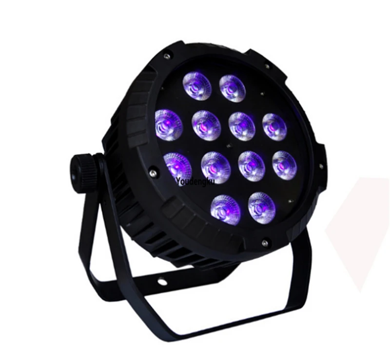 6pcs indoor led par can mini stage lights led flat par 12x12W rgbw 4 in 1 par led Wedding Party Concert light