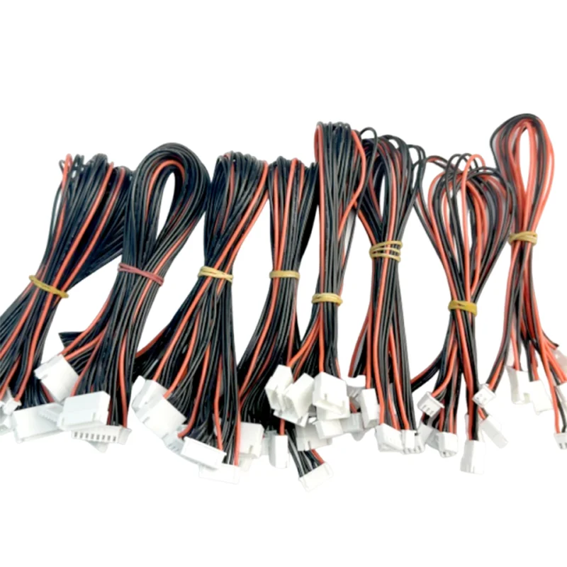6pcs JST-XH 1S 2S 3S 4S 5S 6S 7S 8S 30cm 22AWG Lipo Balance Wire Extension Charged Cable Lead Cord for RC Lipo Battery Charger