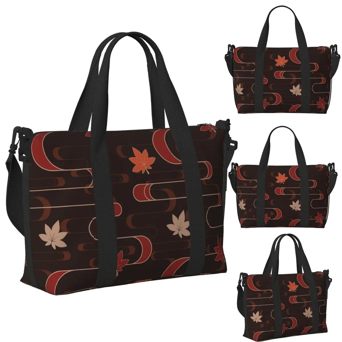 

Kaedehara Kazuha Maple Genshin Impact Аниме Пляжная дорожная сумка Большая вместительная сумка-тоут для спортзала Женская дорожная сумка для покупок