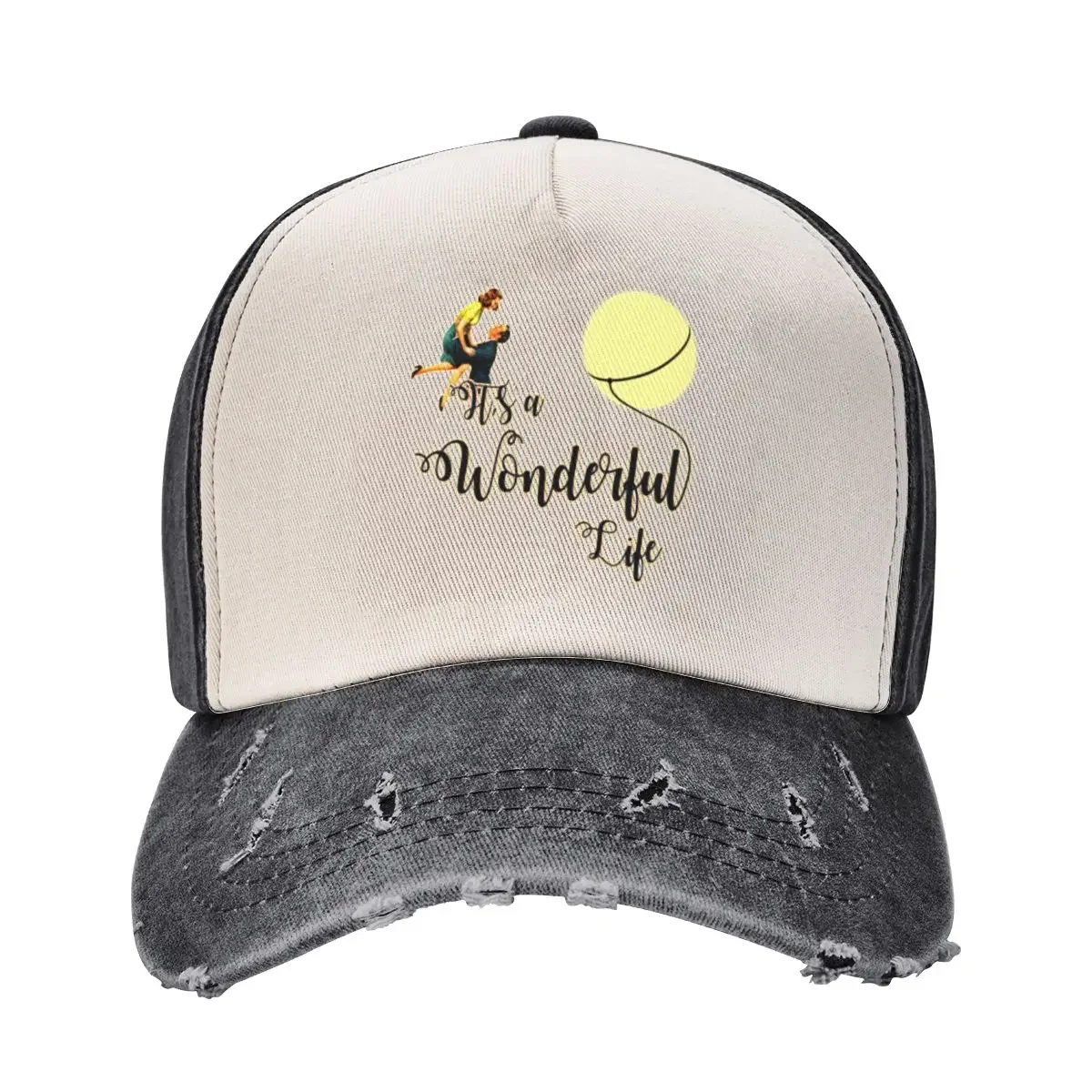 It's A Wonderful Life - Christmas Movie Every Time A Bell Rings An Angel gets its wings Vintage Baseball Cap