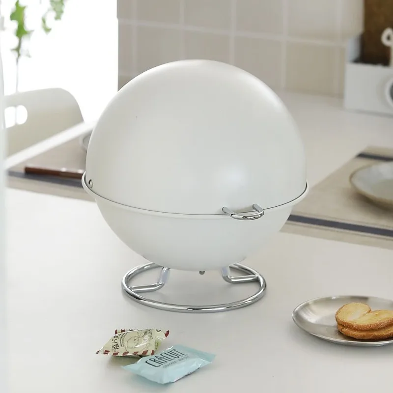 Spherical Storage Containers Table Decoration Coffee Capsule Sugar Storage Jars Creative Airtight Food Metal Can Home Essentials
