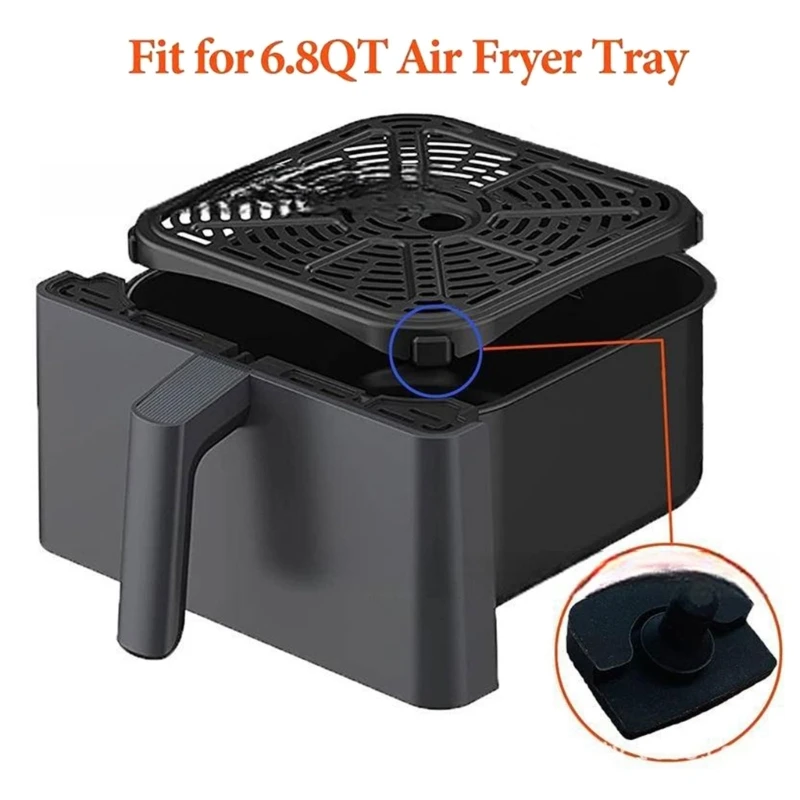 Không Trượt Chân Silicon Bảo Vệ Bền Silicon Chống Trầy Xước Vỏ Bảo Vệ Nồi Chiên Không Dầu Air Fryers Ốp Chống Đập Cho Trang