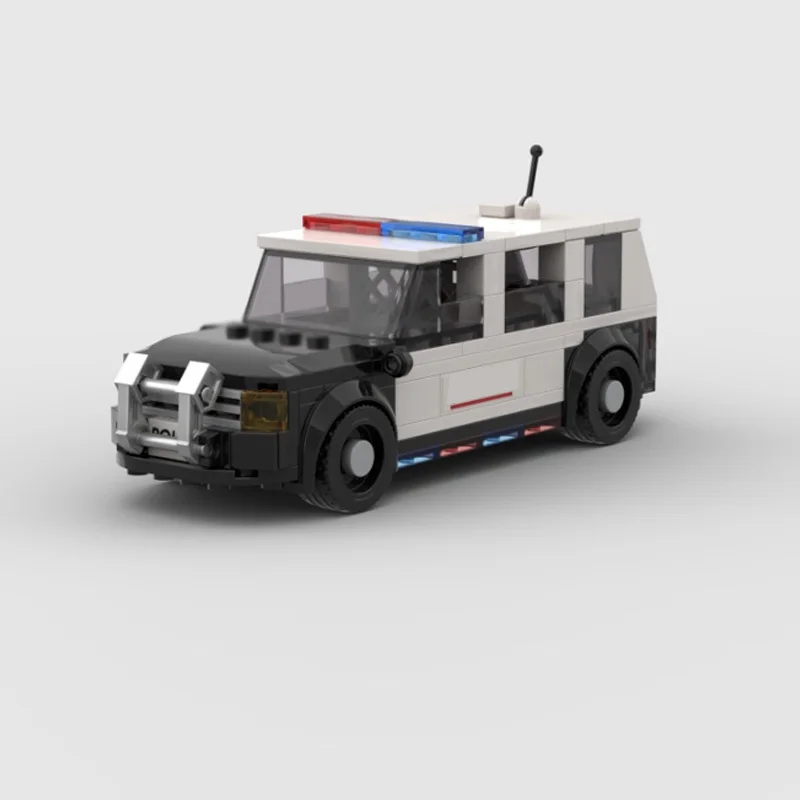 Speed Racing Car Model MOC Building Bricks Police Interceptor Car Modular Technology Children Holiday Gifts Assemble Toys Suit