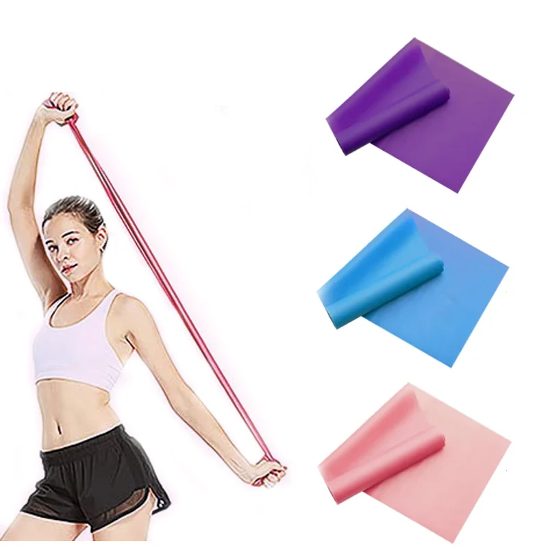 Yoga Pilates Resistance Band Long Training Stretch Bands Physical Therapy Sports and Fitness Home Strength Elastic Stretch Tape