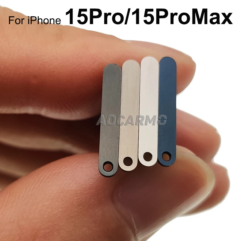 Aocarmo Single + Dual Sim Card For iPhone 15 Pro Max 15Pro SIM Tray Slot Holder Replacement Parts