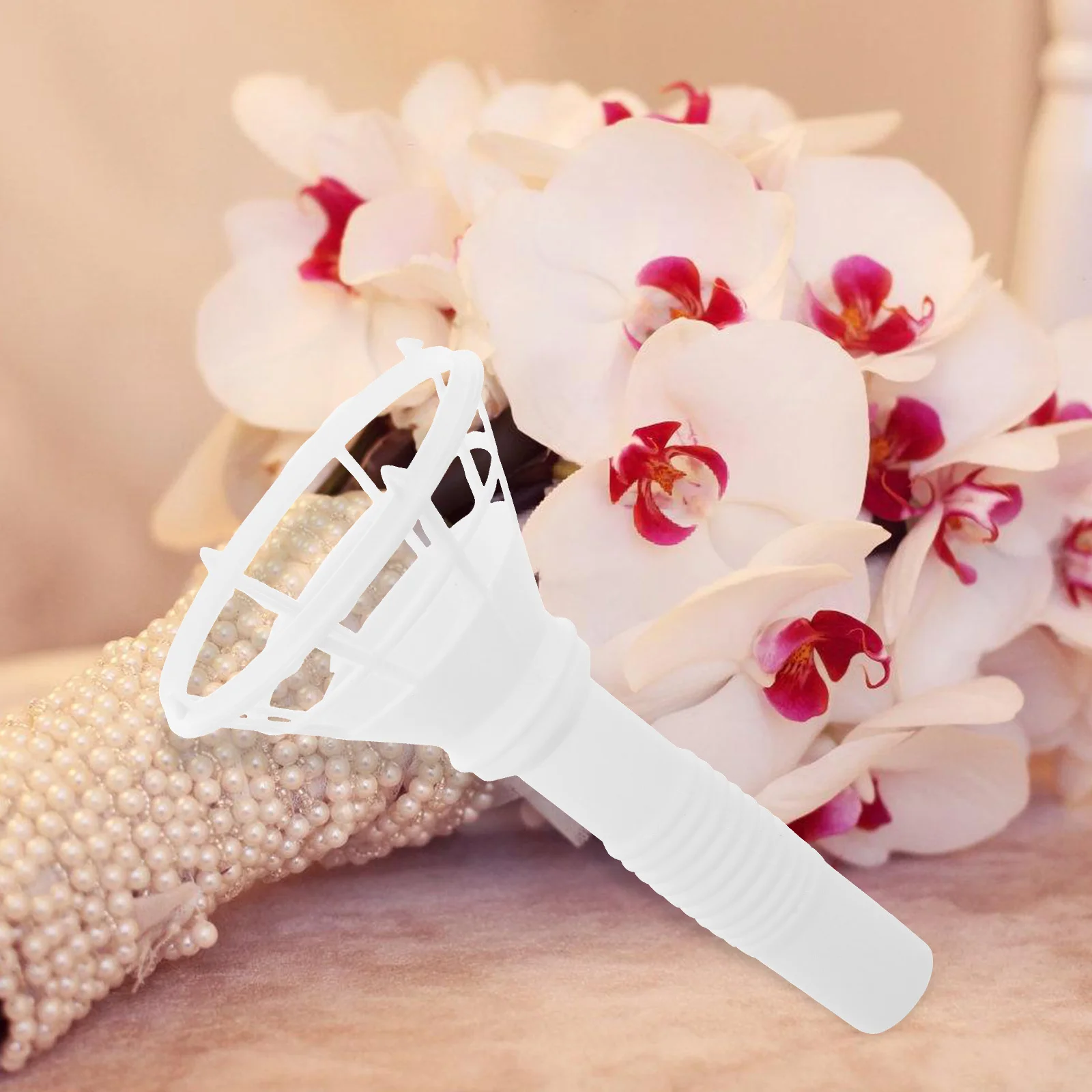 

10Pcs Flower Bouquet Holder Bridal DIY Wedding Supply Multi-Use Floral Stand for Crafts Home Garden Decoration Handheld