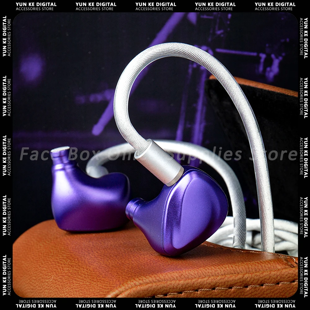 TRI i3 MK3 Earphones Surround Ear Wired Headphones Dynamic Unit HIFI Music Earphones In-Ear Customized CNC Office Gaming Earbuds