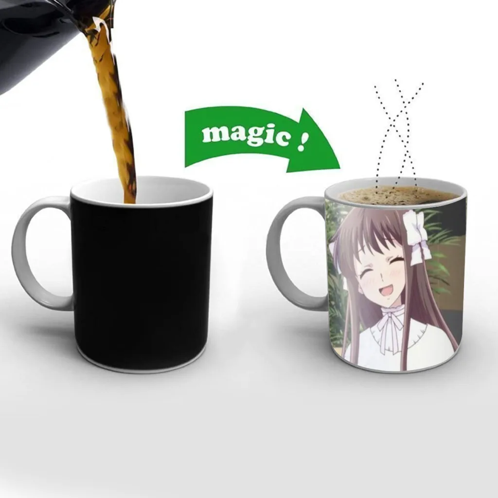 

Amine Fruits Basket One Piece Coffee Mugs And Mug Creative Color Change Tea Cup Ceramic Milk Cups Novelty Gifts