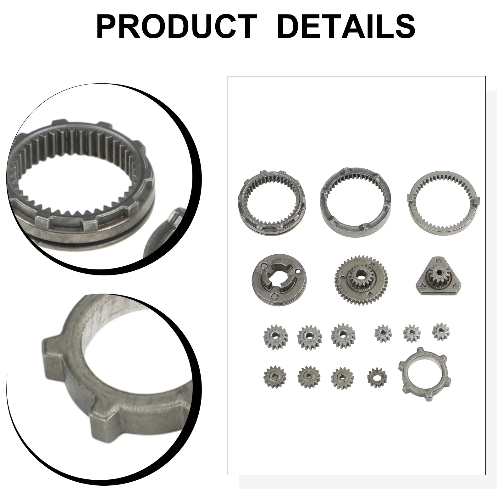Electric Drill Gear Set 16pcs for Brushless Lithium Models with Self-locking and Reduction Transmission Design