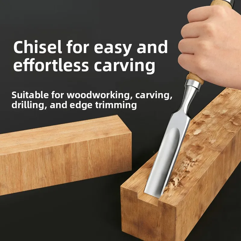 Gouge Chisel Set Outside Bevel Curved Chisel Spoon Chisel Wood Carving Gouge Cutter Carpenter Woodworking Hand Cutting Tools