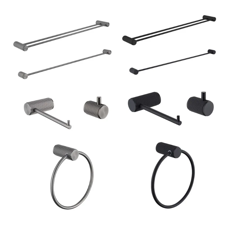 Luxury bathroom toilet accessories set Modern design bathroom metal towel rack