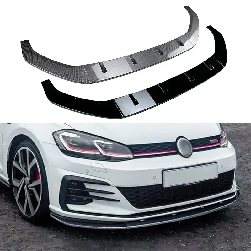 

For Volkswagen Golf MK7 GTI GTD R Rline MK7.5 GTI GTD 2012-2019 Front Bumper Lip Spoiler Splitter Protector Cover Lip Cap Body