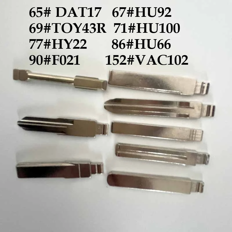 

6P For KeyDiy Xhors/e VVD/I JM/D K/D Replacement Metal Uncut Blank Blade Universal Remote Flip Blade for Subaru Toyot/a BM/W V/W