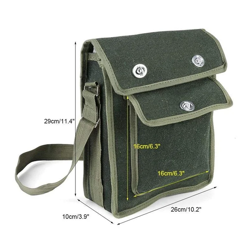 2X Electrician Storage Bag Tool Kit Repair Kit One-Shoulder Communication Plumber's Bag Can Store Flashlight Keys