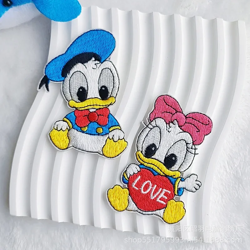 Disney Mickey Mouse Donald Duck Clothes Patch Embroidered Patches for Clothing Iron on Patches on Clothes DIY Garment Decor Gift