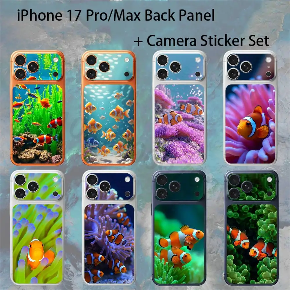 

Clownfish For iPhone 17 pro Max/17 pro Full Cover Decal Skin Wrap Colorful Rear Protective Sticker Film