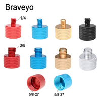 1/4 3/8 Male to 5/8-27 Female Mic Bracket Conversion Screw Fine Thread Adapter U-shaped MIC Clip Cantilever Support Accessory