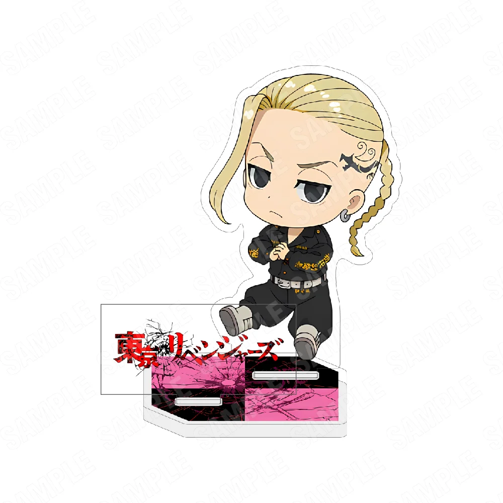 Anime Tokyo Revengers 10CM Chibi Acrylic Keychain Stand - Mikey Draken Desktop Ornament for Fan Collection And Gift