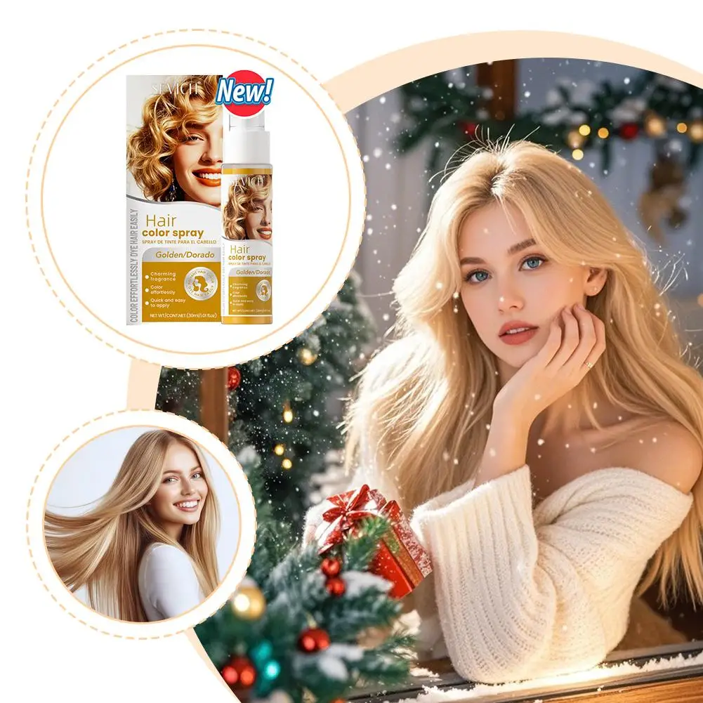 2025 جديد لون الشعر رذاذ 8 ألوان المتاح لجميع القديسين تأثيري حفلة لون الشعر المؤقت الأرجواني يمكن أن تغطي الشعر الأبيض #3