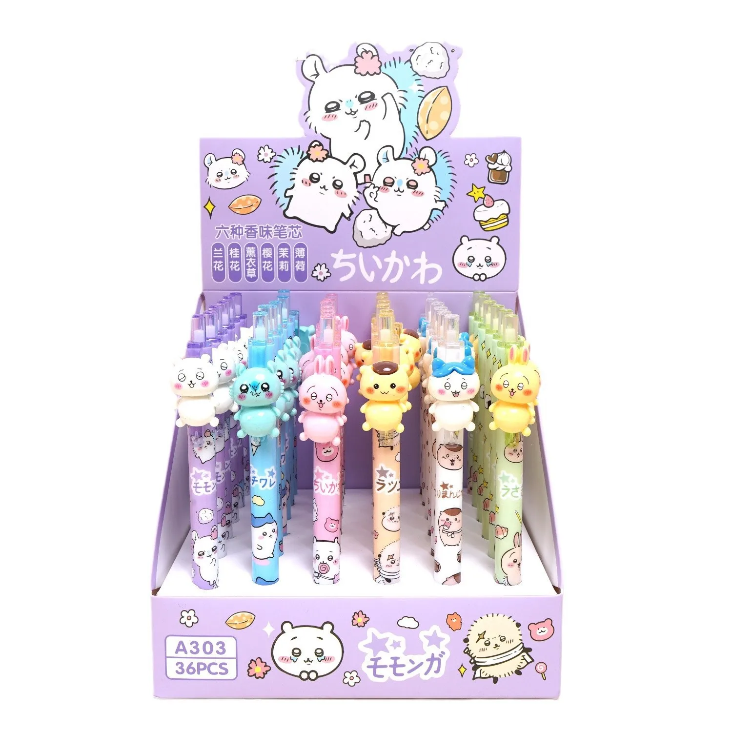 6pcs Chiikawa Cartoon Pens Kawaii Japanese Stationery Cute Kitty Pen School Cute Things Girls Prizes School Items Wholesale